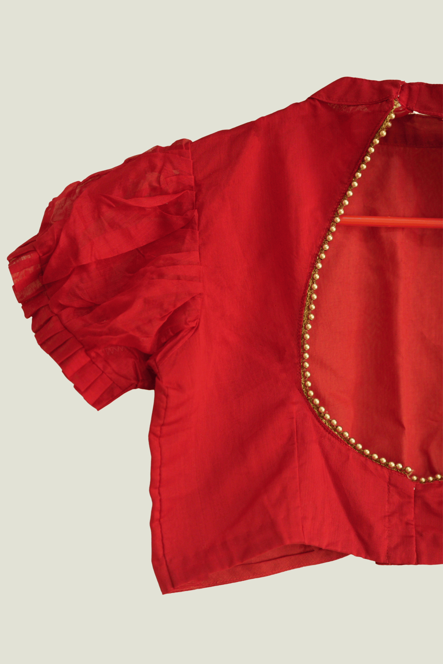Red Riwaayat ā Blouse for the Brightest Days - Kozylook